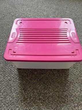 Vintage tucker Plastic Storage Bin